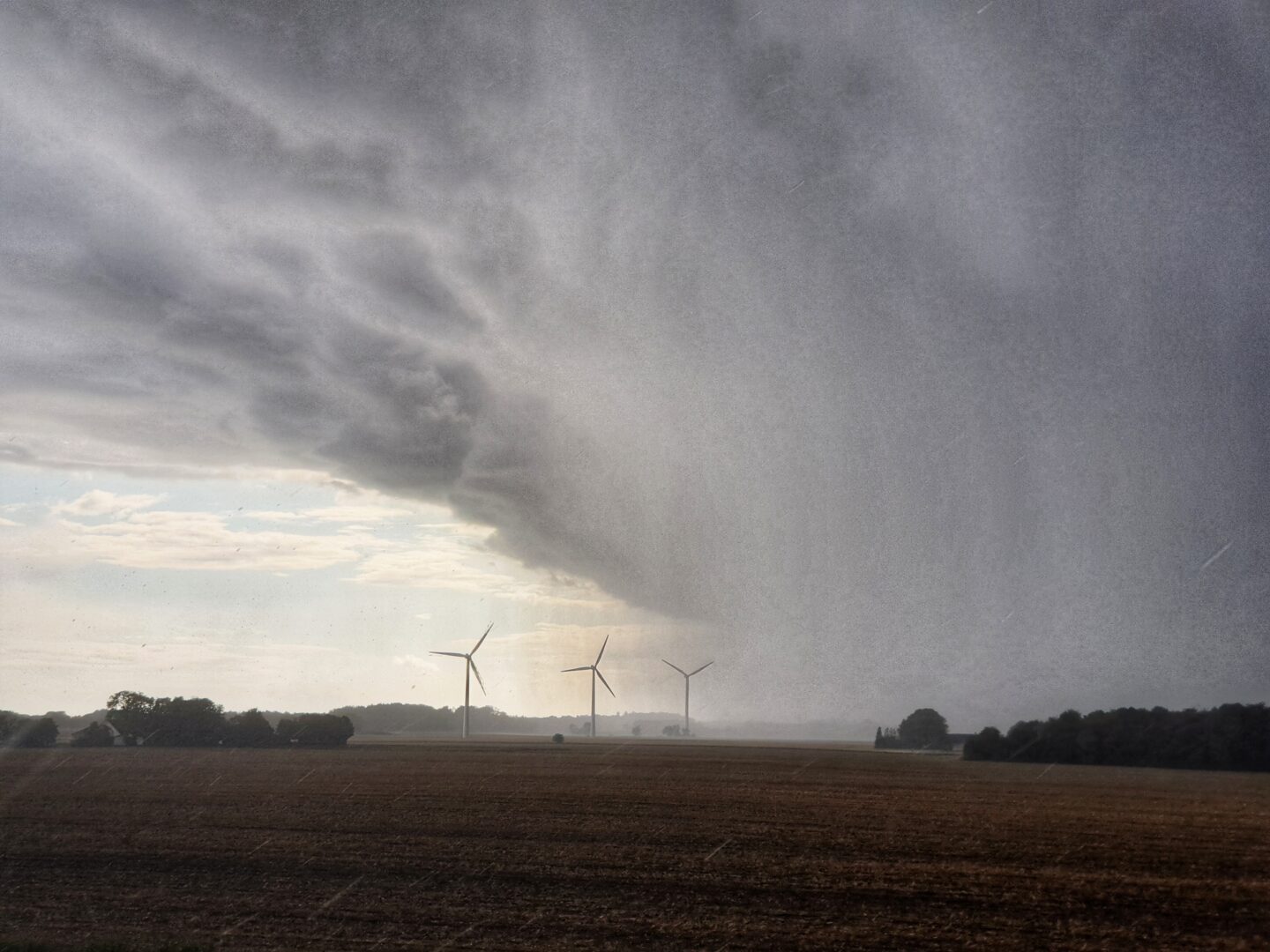 
          Caught as the rain rolled in over the fields of Bornholm.
        